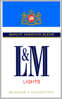 L&M Lights (Blue) Cigarette Pack