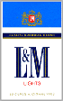 L&M Lights (Blue) Cigarettes pack