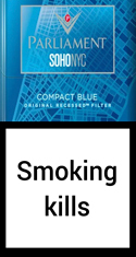 Parliament Soho Compact Blue Cigarette Pack